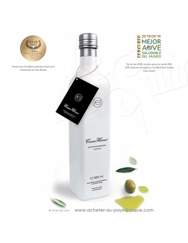 Huile olive extra vierge bio écologique 0.5L Casa Hierro artisanale - épicerie fine espagne - condiment espagnol