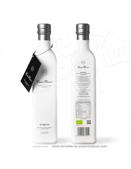Huile olive artisanale extra vierge bio écologique 0.5L Casa Hierro - Espagne épicerie fine - condiment espagnol