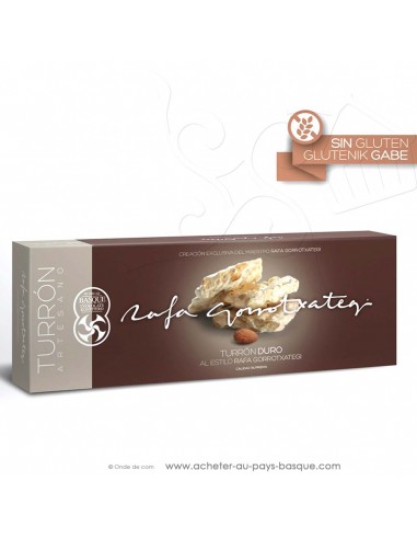 Touron DUR amande Gamme Gourmet - Rafa Gorrotxategi chocolatier basque - epicerie confiserie espagnole - produit espagnol - noel
