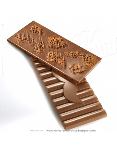 Acheter tablette Chocolat  lait et tuile amande - epicerie sucrée en ligne - Rafa Gorrotxategi maitre chocolatier pays basque