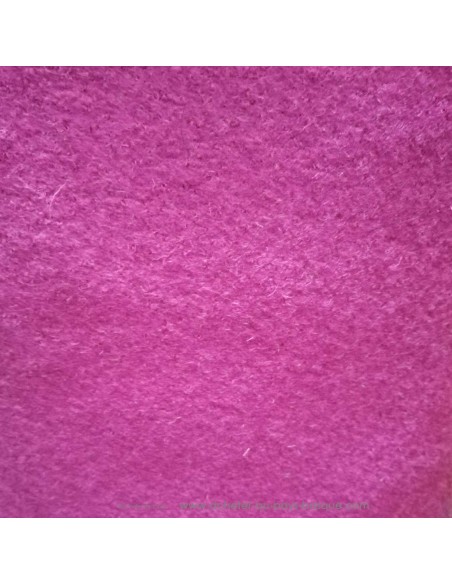 Tissu habillement hiver pour manteau, veste, écharpe, laine fushia unie qualité italienne - vente en ligne - Dock Biarritz