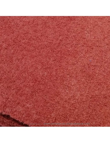 Tissu habillement hiver pour manteau, veste, écharpe, laine bouillie rouille qualité italienne - vente en ligne Biarritz