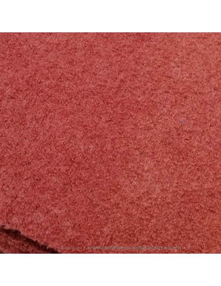 Tissu habillement hiver pour manteau, veste, écharpe, laine bouillie rouille qualité italienne - vente en ligne Biarritz