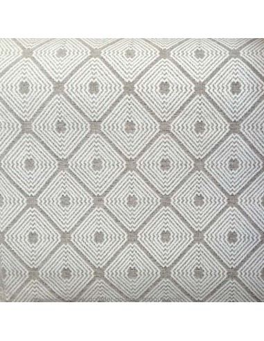 Tissu LORENZACCIO jacquard ficelle Thévenon losange beige - Tissus Ameublement rideaux réfection chaise fauteuil canapé