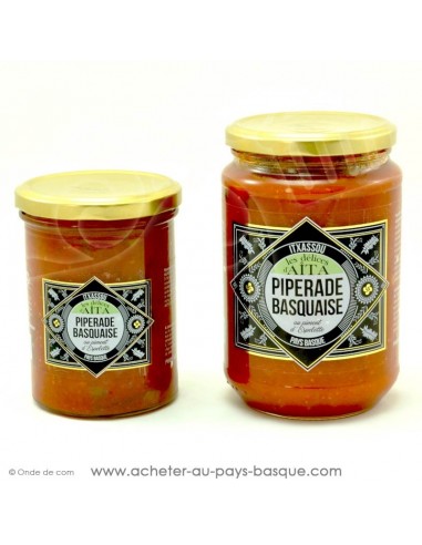 Piperade Basquaise au piment d'Espelette - les délices d'aita itxassou - epicerie fine - plat cuisiné conserve basque