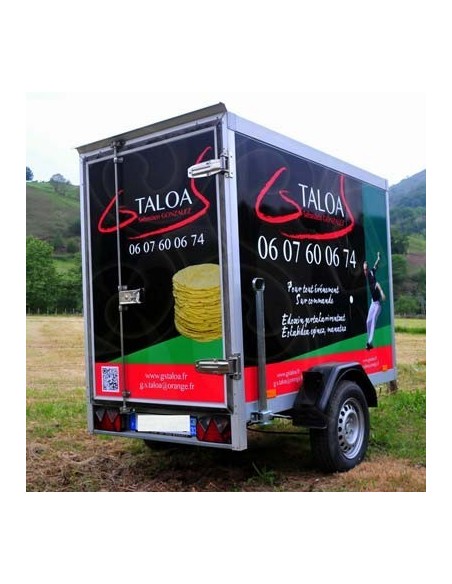 Remorque réfrigérée GS TALOA (3 m3) - location à Ascain Sébastien Gonzalez - Fête basque chez vous avec acheter au pays basque .