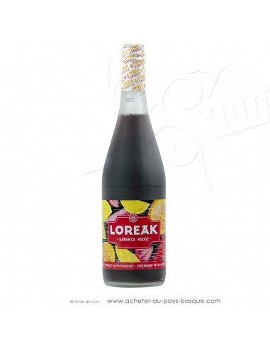 Sangria artisanale rouge pétillante basque 75cl Loreak - apéritif basque espagnol - produit boisson epicerie espagnole