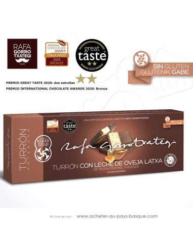 Touron lait brebis truffe miel noix - Rafa Gorrotxategi chocolatier - epicerie confiserie espagnole - produit noel