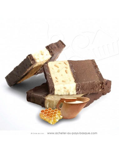 zoom touron lait brebis noix truffe miel - Rafa Gorrotxategi chocolatier - epicerie confiserie espagnole - produit noel