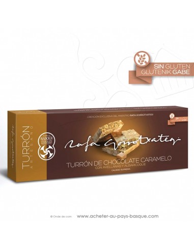 Turron chocolat caramel abricot noisette - Rafa Gorrotxategi chocolatier - epicerie confiserie espagnole - produit noel espagnol