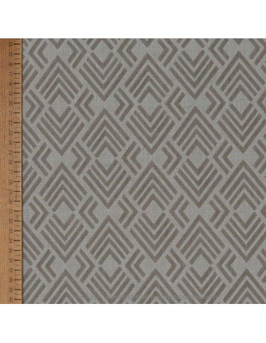 zoom toile extérieure bache outdoor losange entrelacé beige 160cm déperlant chilienne transat - tissus extérieurs au mètre