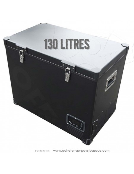 Glacière électrique très grande capacité 130 L Réfrigérateur mobile Congélateur portable Caisson frigo