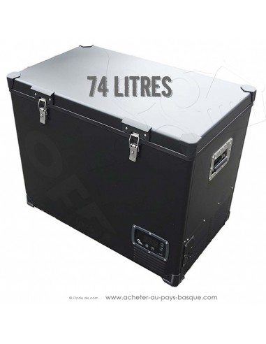 Glacière électrique très grande capacité 74 L Réfrigérateur mobile Congélateur portable Caisson frigo