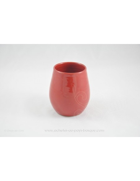 Verre à Sangria rouge - céramique - Jean de la Terre - Ekibidea Cambo les Bains
