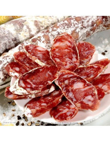 Saucisse sèche droite au piment d'Espelette - 210g