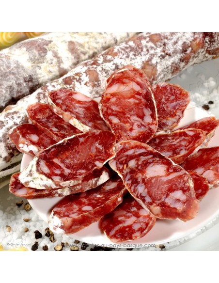 Saucisse sèche droite au piment d'Espelette - 210g
