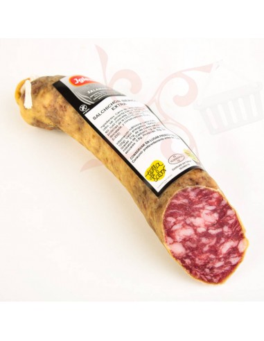 Zoom Saucisson Iberico Extra entier 500g - charcuterie typique espagnole - spécialité saucisse ibérique Espagne