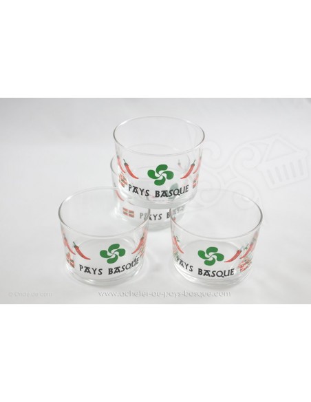 Verre Bodega Basque lot de 4 - Ekibidea Cambo les Bains