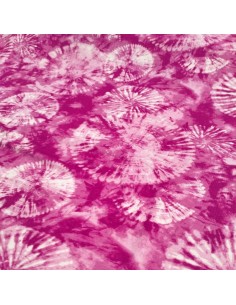 tissu Jersey viscose tie and dye rose flashy - Tissus Habillement au mètre Docks  Biarritz