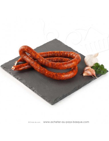 CHISTORRA ou TXISTORRA saucisse Basque de Navarre DOUCE 220g - Prémium - mise en scène