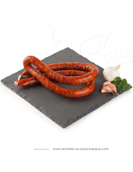 CHISTORRA ou TXISTORRA saucisse Basque de Navarre DOUCE 220g - Prémium - mise en scène