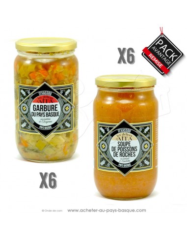 Packs Remises : Garbure au jambon de Bayonne et Soupe de Poissons