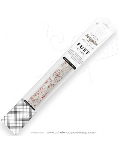 La Saucisse Sèche Espagnole : FUET Extra élaborée avec de la viande de cochon Duroc