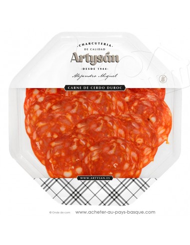 Assiette de dégustation de tranche fine de Chorizo Extra Doux Duroc -100g