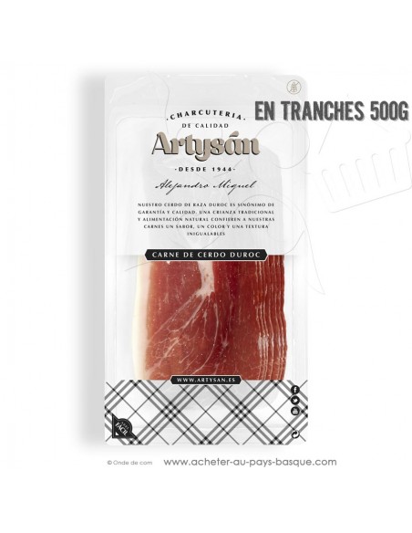 Jambon serrano en tranche fine de 500g - vente en ligne - boutique Espagnole