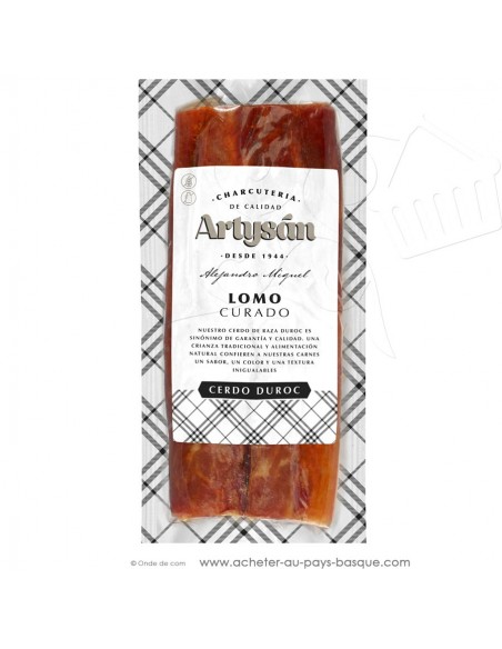 La charcuterie Espagnole un incontournable de l'apéro : lomo seché filet mignon de porc DUROC sous vide 400g