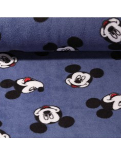 Tissu hiver polaire enfant motif portrait Mickey - Tissus habillement au mètre vente en ligne - vetement couturiere