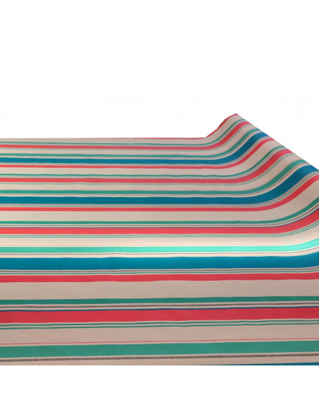 Nappes en Toile enduite rayures traditionnelle Basques - art de la table - tissus ameublement au mètre