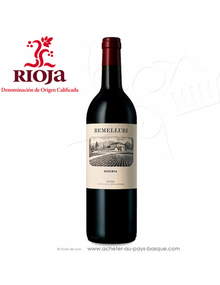 Vin rouge Espagnol appellation d'origine contrôlé D.O.Ca RIOJA :Remelluri  réserve - vin espagnol - produit epicerie espagnole