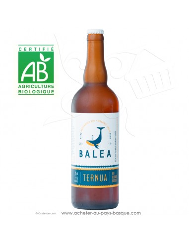 Toute une gamme de bières Basques artisanales Bio ici la Ternua bière blonde 4,5 % 75cl - boisson issue agriculture biologique