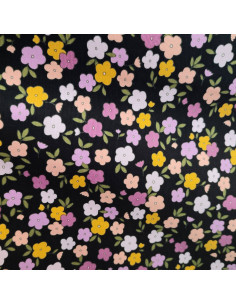 Tissu Velours cotelé milleraie cotonnoir petites fleurs Poppy - Tissus habillement au mètre vente en ligne