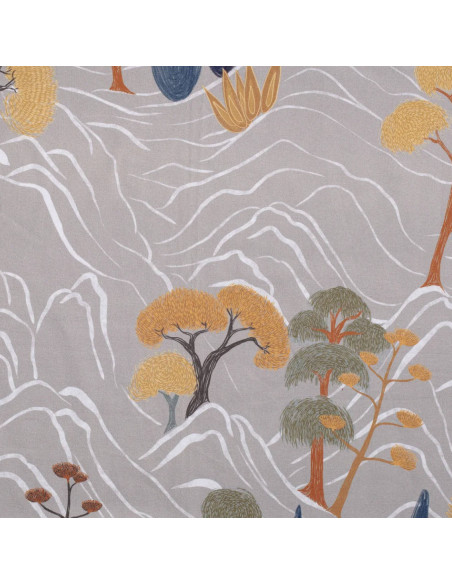 Tissu Toile coton ameublement beautiful montagne lin Thevenon - tissus ameublement Biarritz - rideaux coussin sièges