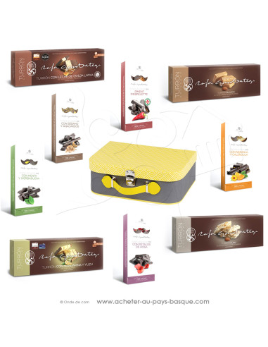 Coffret Cadeau valisette Chocolats et Tourons Basques