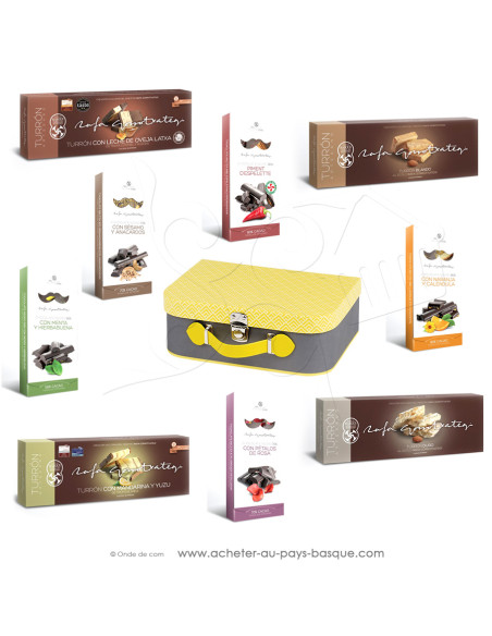 Coffret Cadeau valisette Chocolats et Tourons Basques