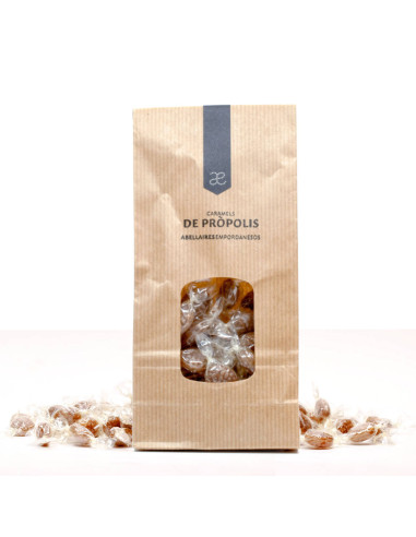 Sachet bonbons propolis 100gr - confiserie epicerie fine espagnole - santé bien être nutrition