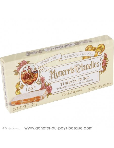 turron monerris nougat dur croquant - epicerie confiserie espagnole - livraison produit espagnol