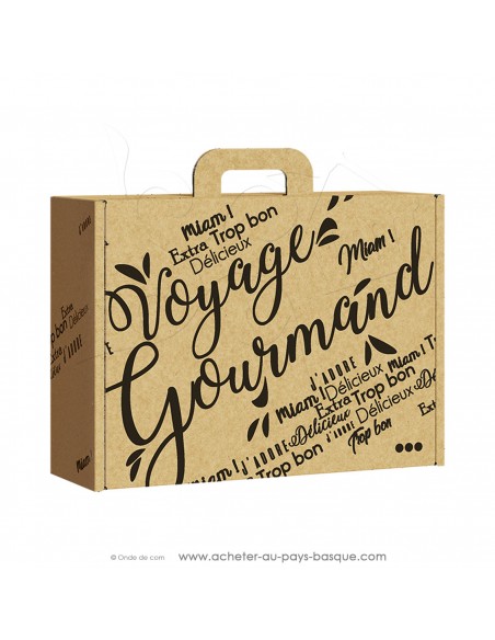 Acheter cette grande valisette Rectangle carton vide Kraft pour composer vos coffrets cadeaux personnalisés : 34,2x25x11,5 cm
