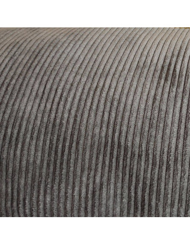 Tissu gris velours côtelé grosses cotes 140 cm - Tissus Ameublement au mètre pour chaise rideaux canapé fauteuil biarritz