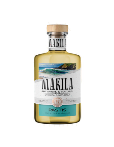 Le pastis ricard basque Makila 100% ingrédients sont locaux anis réglisse bio - spiritueux liqueurs apéritif et digestif basque