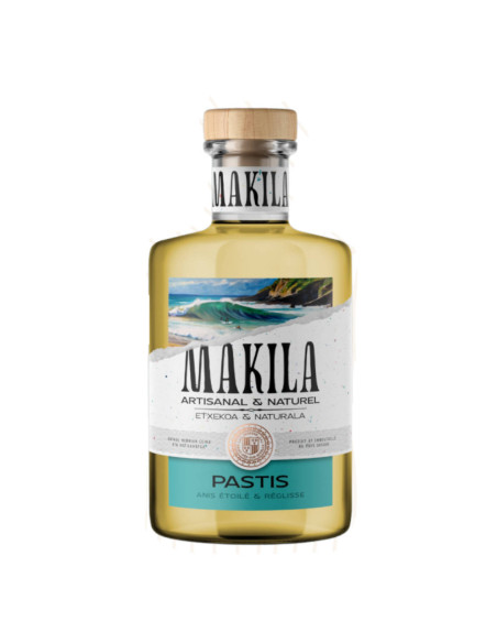 Le pastis ricard basque Makila 100% ingrédients sont locaux anis réglisse bio - spiritueux liqueurs apéritif et digestif basque
