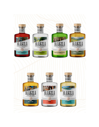 Gamme liqueurs basques Makila produits locaux pays basque saint Pée - spiritueux liqueurs apéritif et digestif basque