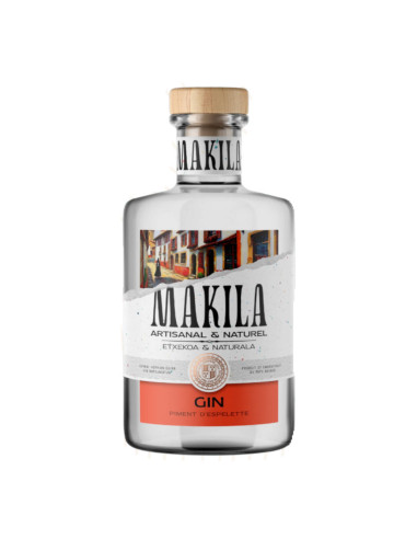 GIN au piment d'Espelette Makila liqueur spiritueux - apéritifs digestifs  liqueurs alcool basques