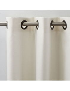 Tissu jacquard d'ameublement Collection Cacao Thévenon écru fond bleu canard - Docks Negresse Biarritz vente en ligne 2