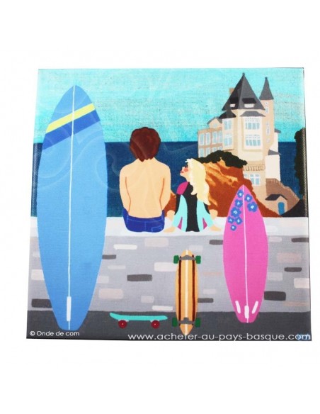 Cadre le petit surfeur - boutique produit regionaux - Basco'thentic - Bidart