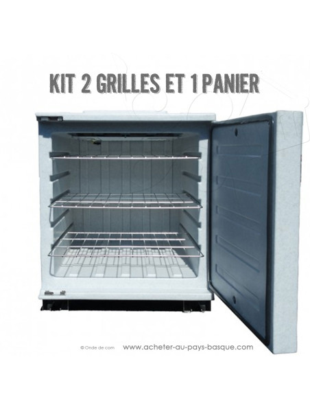 Kit de 2 grilles plates et panier pour Caisson isotherme Réfrigéré de 460 Litres professionnel