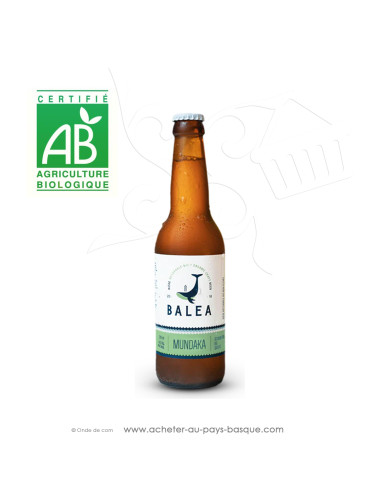 Toute une gamme de bières Basques artisanales Bio ici la Elkano bière Ipa 6 % 33cl - boisson issue agriculture biologique